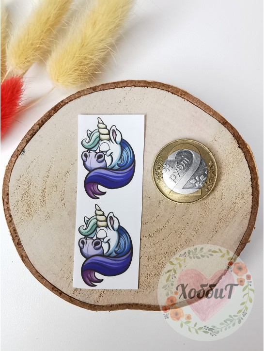 Термонаклейки цветные для бантиков №85, 1 пара